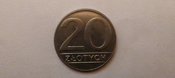 Polska 20 złotych, 1989 r. (L171)