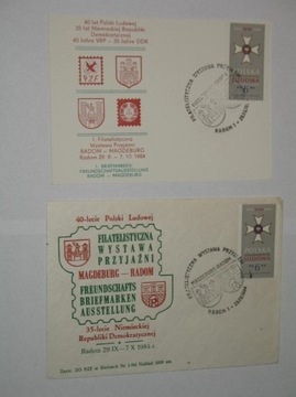 40 lat Polski Ludowej Radom Magdeburg 1984 x 2 szt