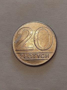 20 złotych 1989 próba PRL Polska wykopki monet