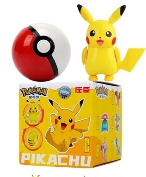 Pokeball Pikachu + Składana Figurka Pokemon 3D 