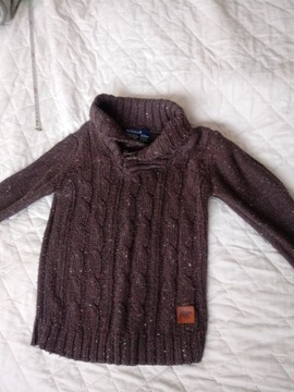 Sweter 104 cm, gruby sweter warkocz , Reserved