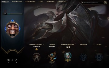 Konto LoL 54 lvl 25 skinów + DRAVEN DRAVEN