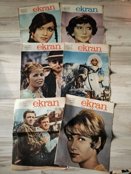 Stare czasopismo magazyn prl Ekran 1968 Vintage