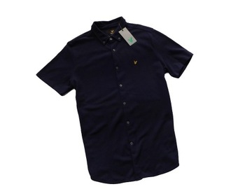Koszulka LYLE SCOTT Navy Button Polo Cotton / L