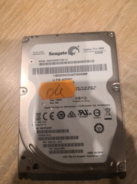 DYSK TWARDY SEAGATE HDD 500GB 2,5" ST500LT012