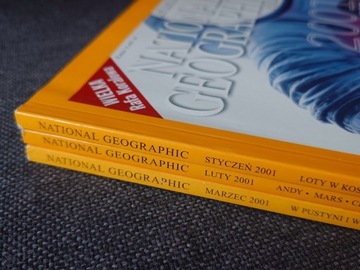 NATIONAL GEOGRAPHIC 1-3/2001 KOMPLET PL