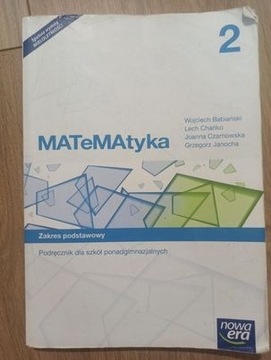 Matematyka 2 Podręcznik Zakres podstawowy