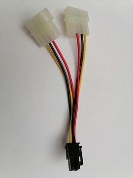 Kabel 2x molex na 6pin zasilanie risera lub GPU