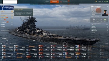 Konto WOWS prawie 100 okrętów premium