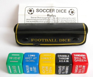 FOOTBALL DICE / GRA PIŁKARSKA / KOŚCI / '60