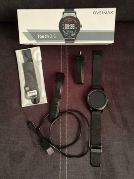 OVERMAX smartwatch touch 2.6 cały zestaw super sta