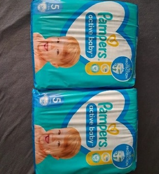 2 x 38 szt - Pampers Active Baby Junior Rozmiar 5