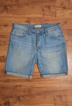 Bawełniane spodenki jeansowe, shorty Jack&Jones S