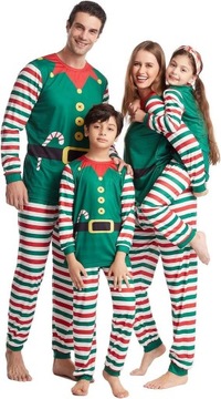 Świąteczna Rodzinna Piżama Elf Rozmiar M