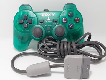 Pad PS1 PSX SCPH-1200 zielony kontroler 