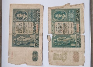 Banknoty 50 złotych 1 sierpnia 1941 i 1 marca 1940