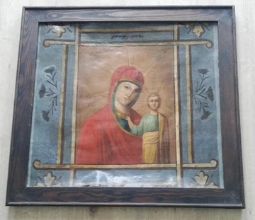 Obraz sakralny ikona dwustronny