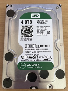 Dysk twardy HDD Western Digital WD Green WD40EZRX 4TB SATA 3,5"