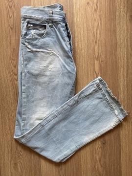Jasne jeansy destroyed Pull & Bear EUR 40