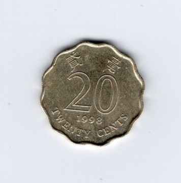 HONG KONG 20 CENTS monety obiegowe