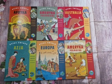 Atlas świata LektorKlett 6 książek 