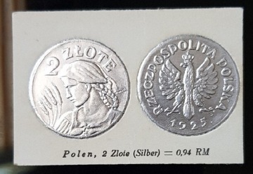 POLSKA 2 ZŁOTE 1925 SREBRO