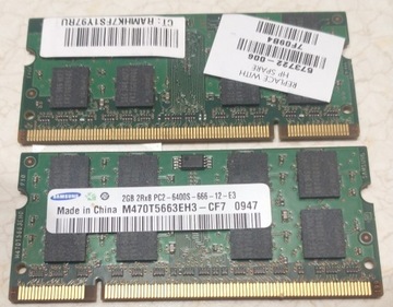 RAM Samsung PC2-6400S DDR2 4GB (2x2GB)