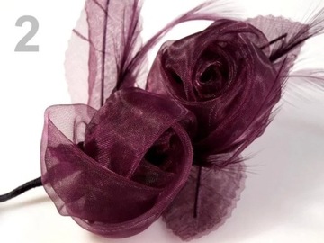 stroik spinka do włosów broszka kwiat róża