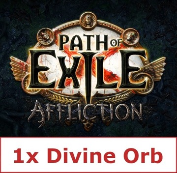 1x DIVINE ORB AFFLICTION POE NOWA LIGA PEWNIAK