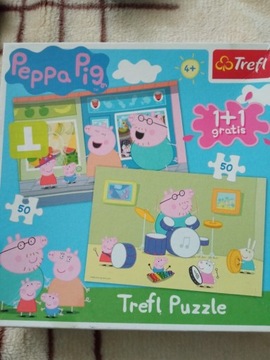 Puzzle trefl Peppa świnka 2w1 2x50 100 el