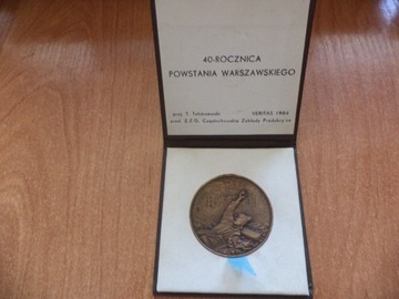Medal 40 rocznica Powstania Warszawskiego
