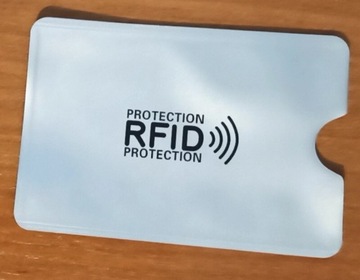 ETUI ANTYKRADZIEŻOWE OCHRONA KARTY RFID - szary