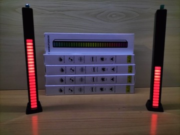 Listwa LED AUDIO z AKUMULATOREM.Kontrola dzwięku.