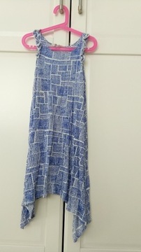 H&M letnia asymetrycza długa sukienka 110/116