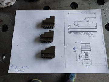 Szczęki tokarskie 100 mm china