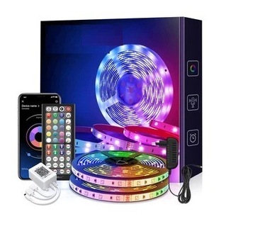 Listwy RGB Led światła 5050 Bluetooth 15 m DC12