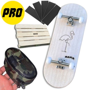 NOWY! Fingerboard Drewniany Zestaw PRO + POKROWIEC