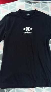 T-shirt r.M Umbro męski czary/białe logo,bawełna