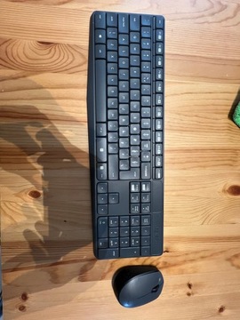 Zestaw klawiatura i mysz Logitech czarny