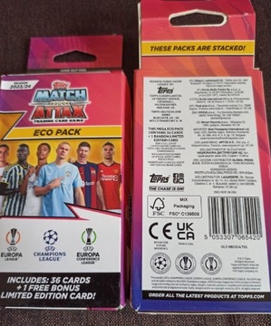 Topps Champions League 2023/2024 Eco Pack 36 kart
