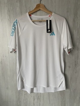Biała sportowa koszulka Adidas Adizero Running IL1462 r. M