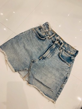 Spódniczka spódnica zara xs 34 jeansowa 