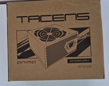 Tacens Anima APIII600, zasilacz PC ATX 600W,