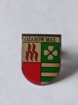 Herb miasta Ożarów Mazowiecki przypinka pin wpinka