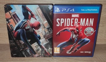 SPIDER-MAN PS4 DUBBING PL + SPIDERMAN STEELBOOK 