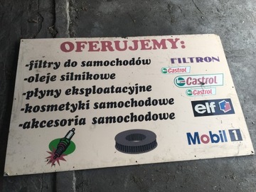 Reklama części samochodowe baner reklamowy plastik