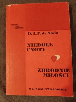 de SADE - NIEDOLE CNOTY + ZBRODNIE MIŁOŚCI