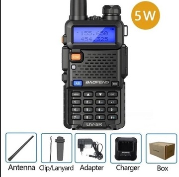 Radio Baofeng UV-5R 5W. NOWE 