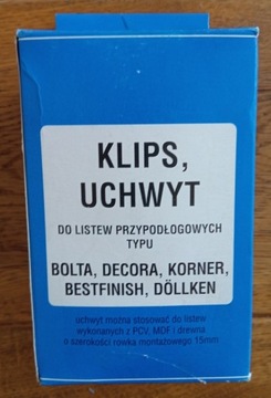 Klips , uchwyt  Connectpol do listew przypod