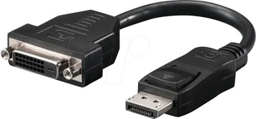 Adapter przejściówka DisplayPort na DVI-D, DP DVI